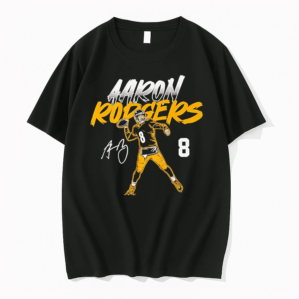 Officials Aaron Rodgers Name Number Pose Premium T Shirt