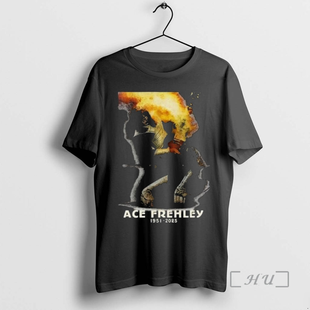 Officials Ace Frehley Rock Guitar Memorial 1951 2025 T Shirt Sweater