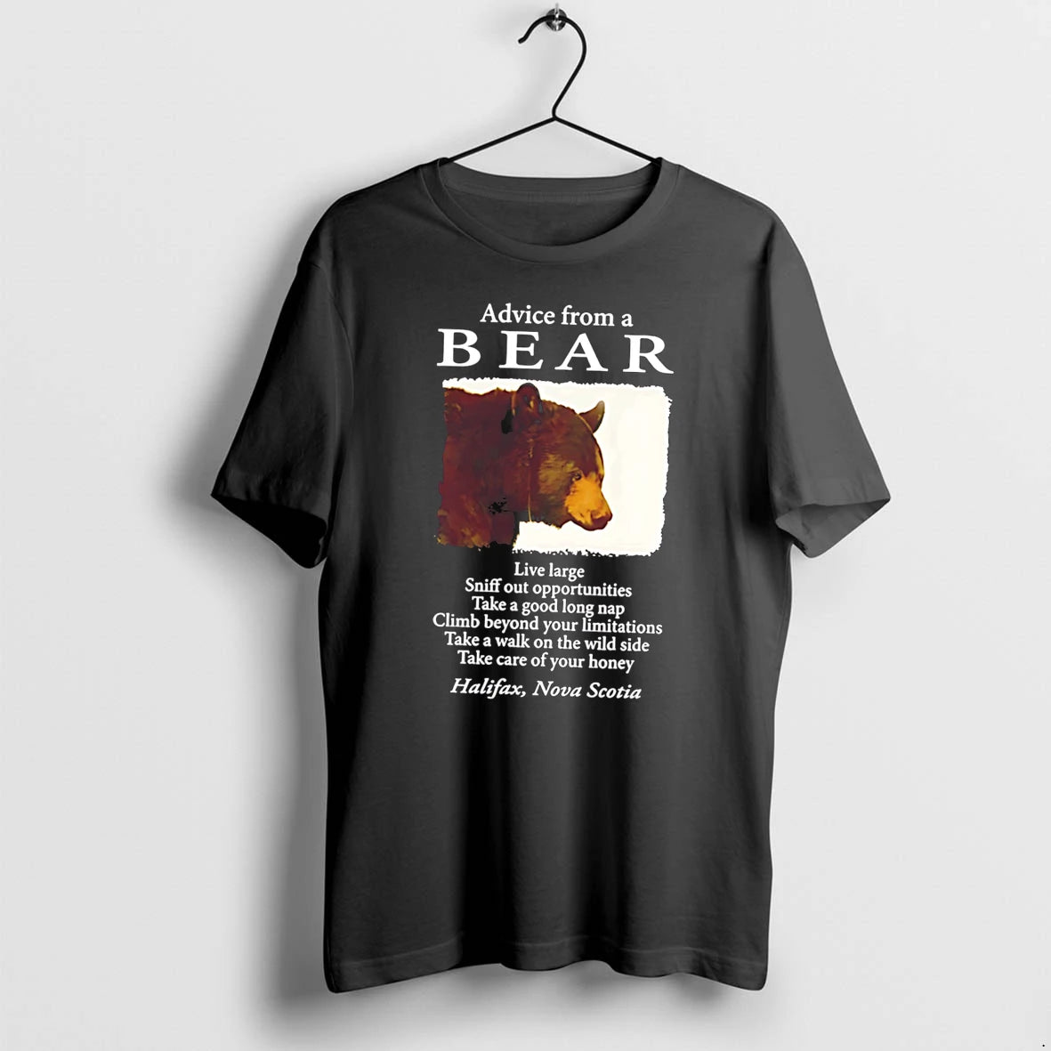 Officials Advice From A Bear Live Large Sniff Out Opportunities Tee T Shirt Sweater