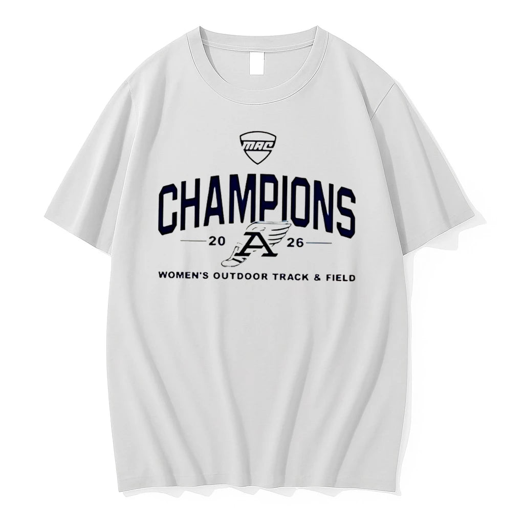 Officials Akron Zips Mac 2026 Womens Outdoor Track Field Champions Tee T Shirt Sweater