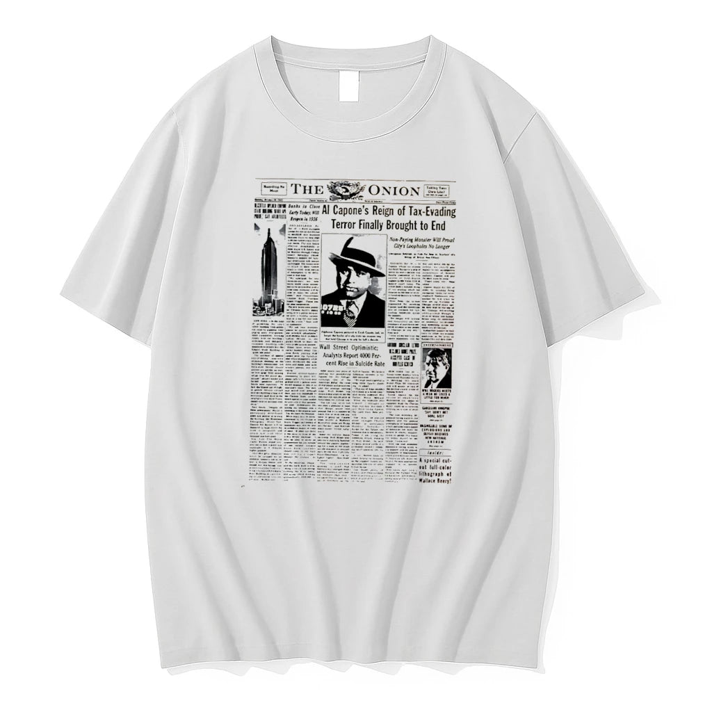 Officials Al Capone The Onion Newspaper Front Page Tee Premium T Shirt