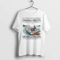 Officials Ala Koskaan Aliarvioi Vanhaa Miesta Joka Yha Lahtee Veneilemaan Front T Shirt Sweater