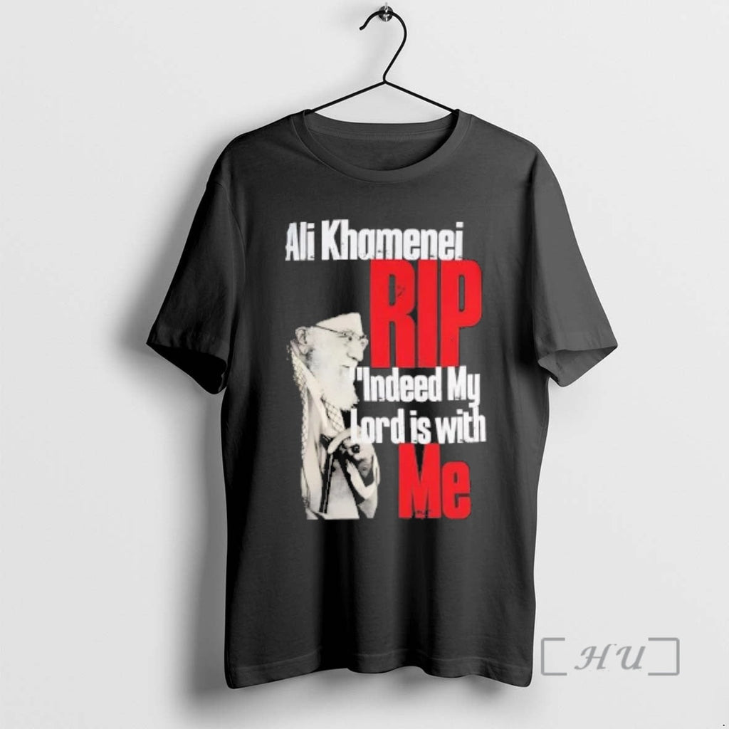 Officials Ali Khamenei Rip Indeed My Lord Is With Me Tee Premium T Shirts Sweater