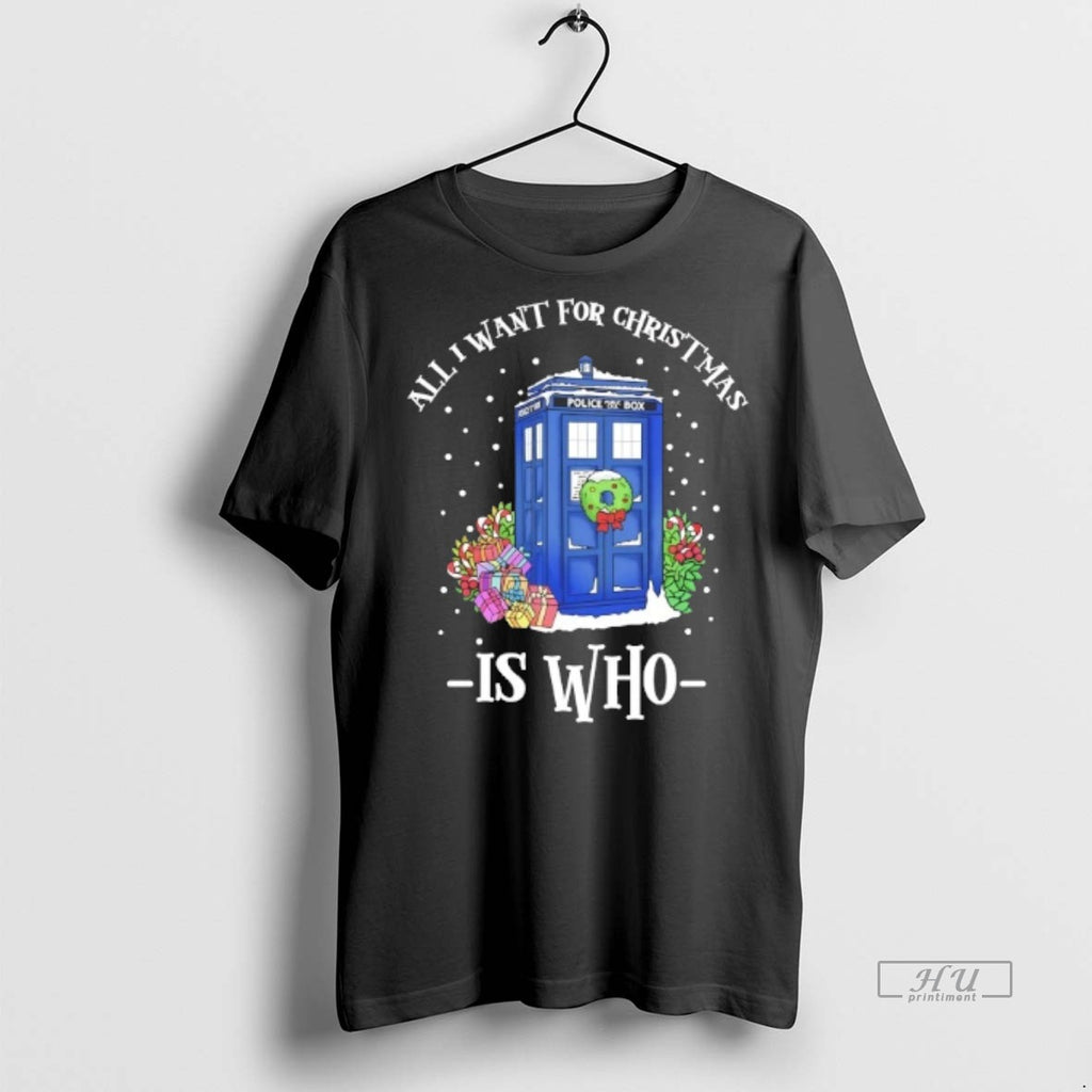 Officials All I Want For Chrsitmas Is Dr Who Weater Tee Shirt Sweater