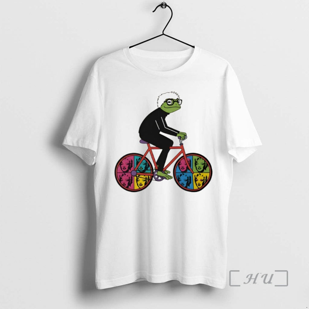 Officials Andy Warhol Inspired Frog Cyclist Graphic