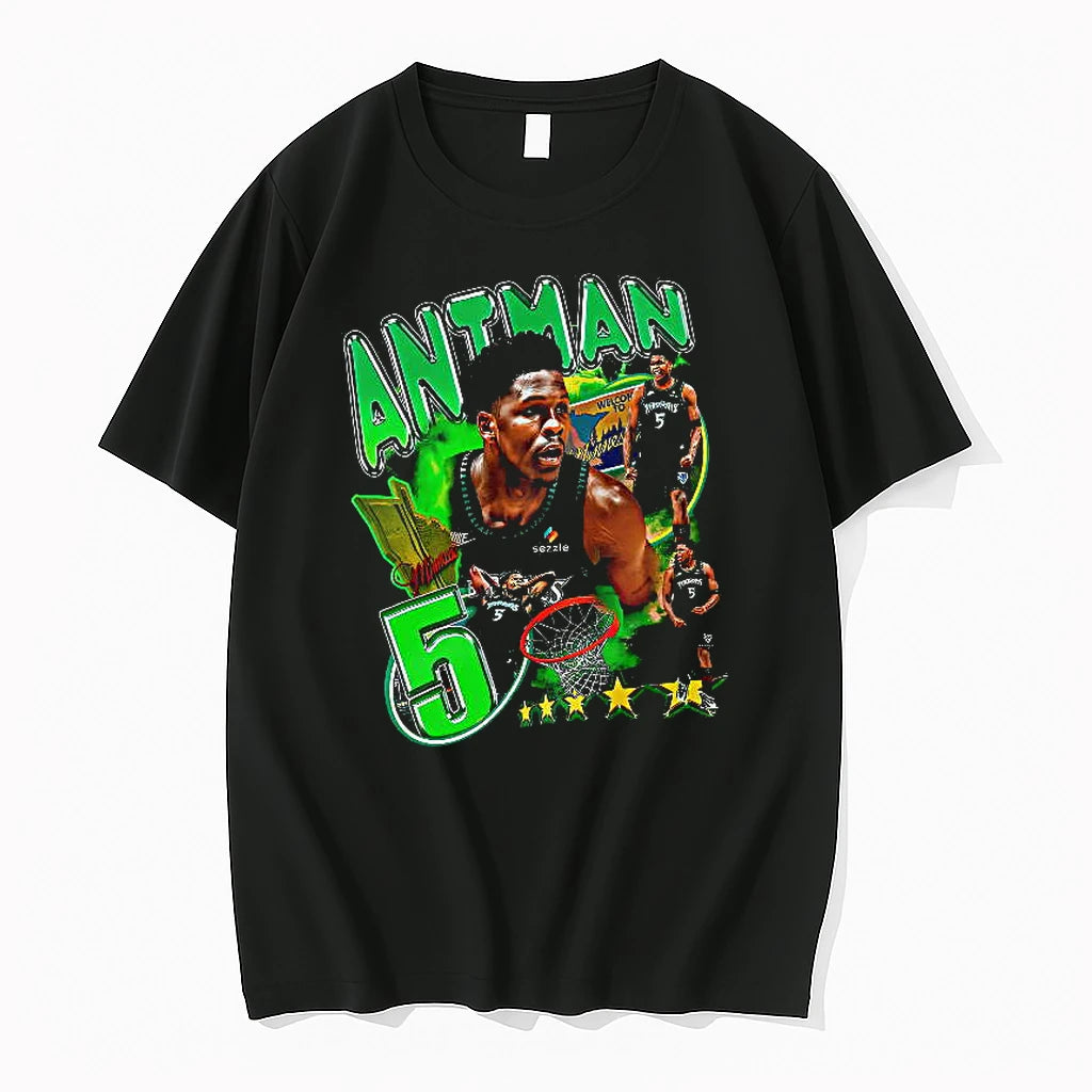Officials Anthony Edwards Minnesota Timberwolves Nba Antman 5 Welcome To Minnesota Graphic T Shirt Sweater