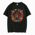 Officials Arizona Diamondbacks Maple Leaves Skull Crossed Bats Baseballs Halloween Black Mens