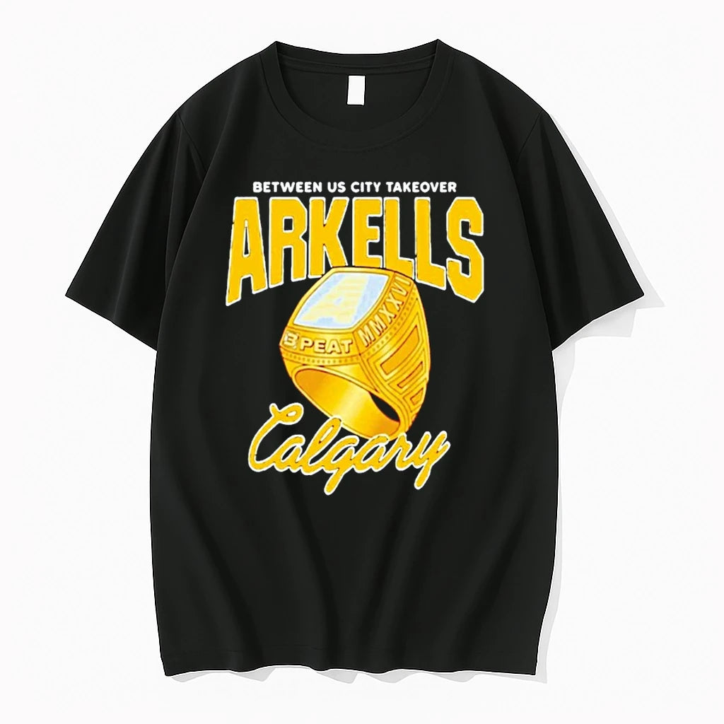 Officials Arkells Red Between Us City Takeover Calgary T Shirt Sweater