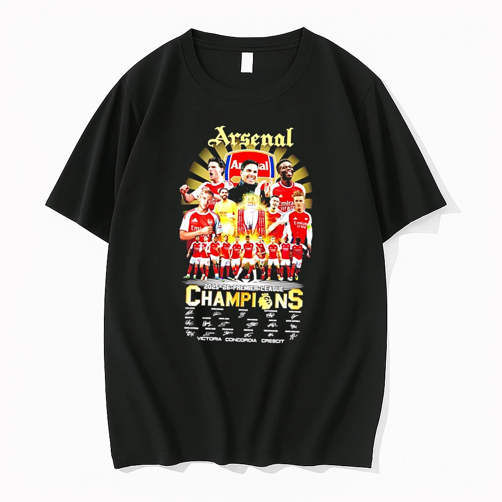 Officials Arsenal 2025 26 Premier League Champions Victoria Concordia Crescit Tee T Shirt Sweater