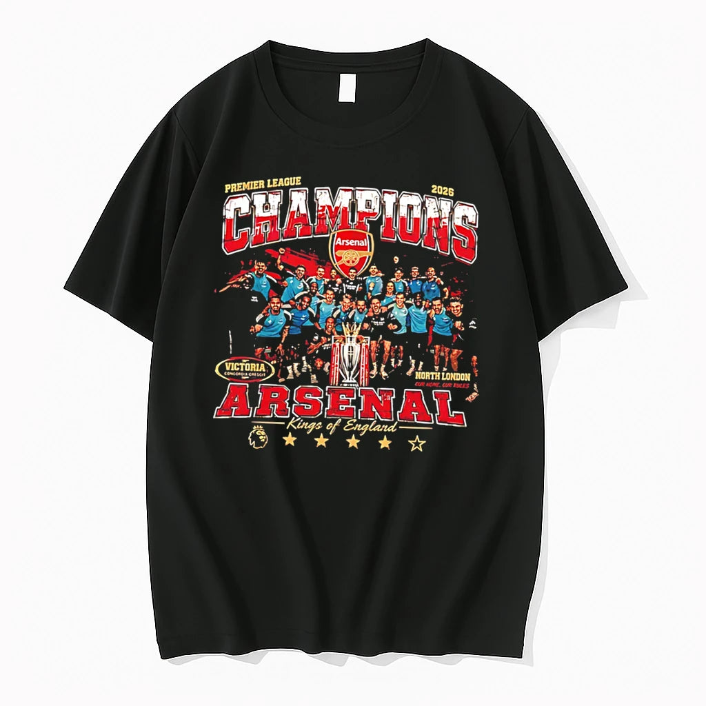 Officials Arsenal 2026 Premier League Champions King Of England Tee T Shirt Sweater