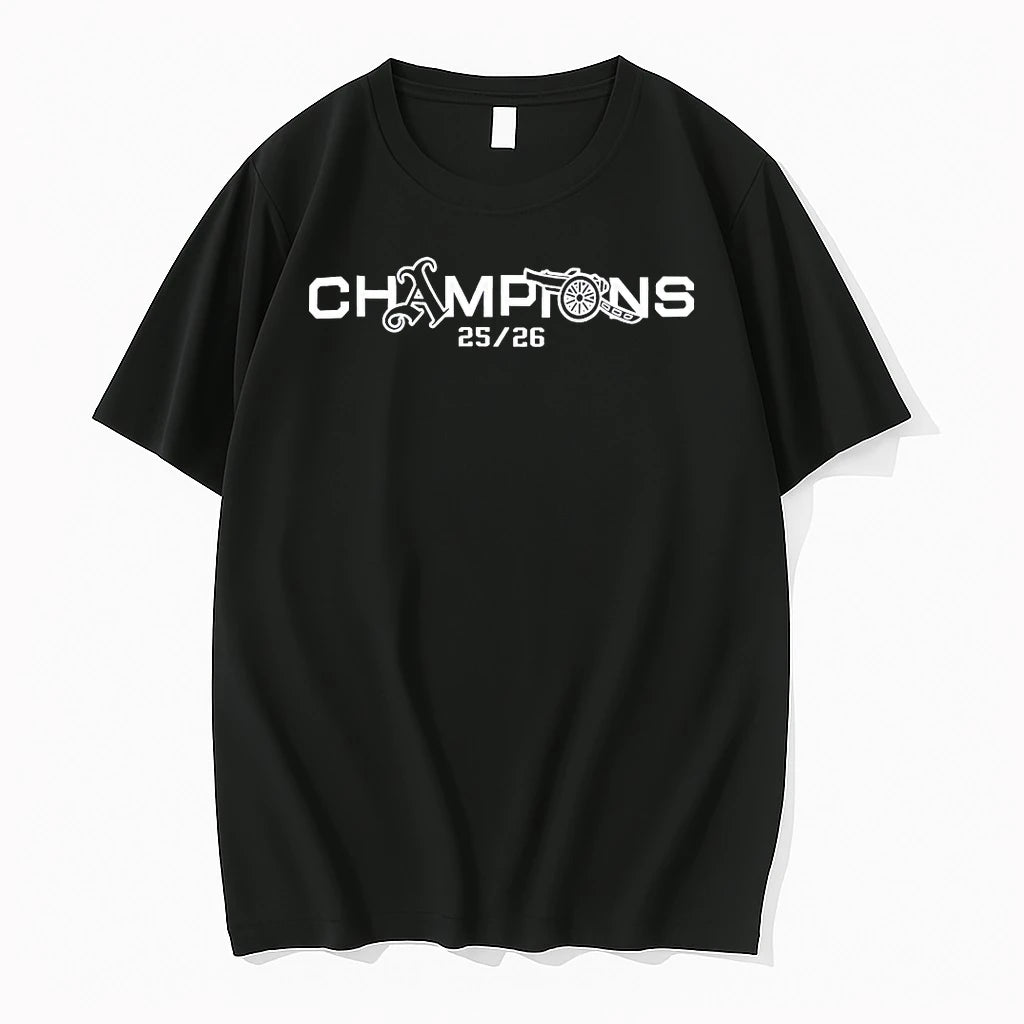 Officials Arsenal Champions Squad 25 26 Cannon T Shirt Sweater