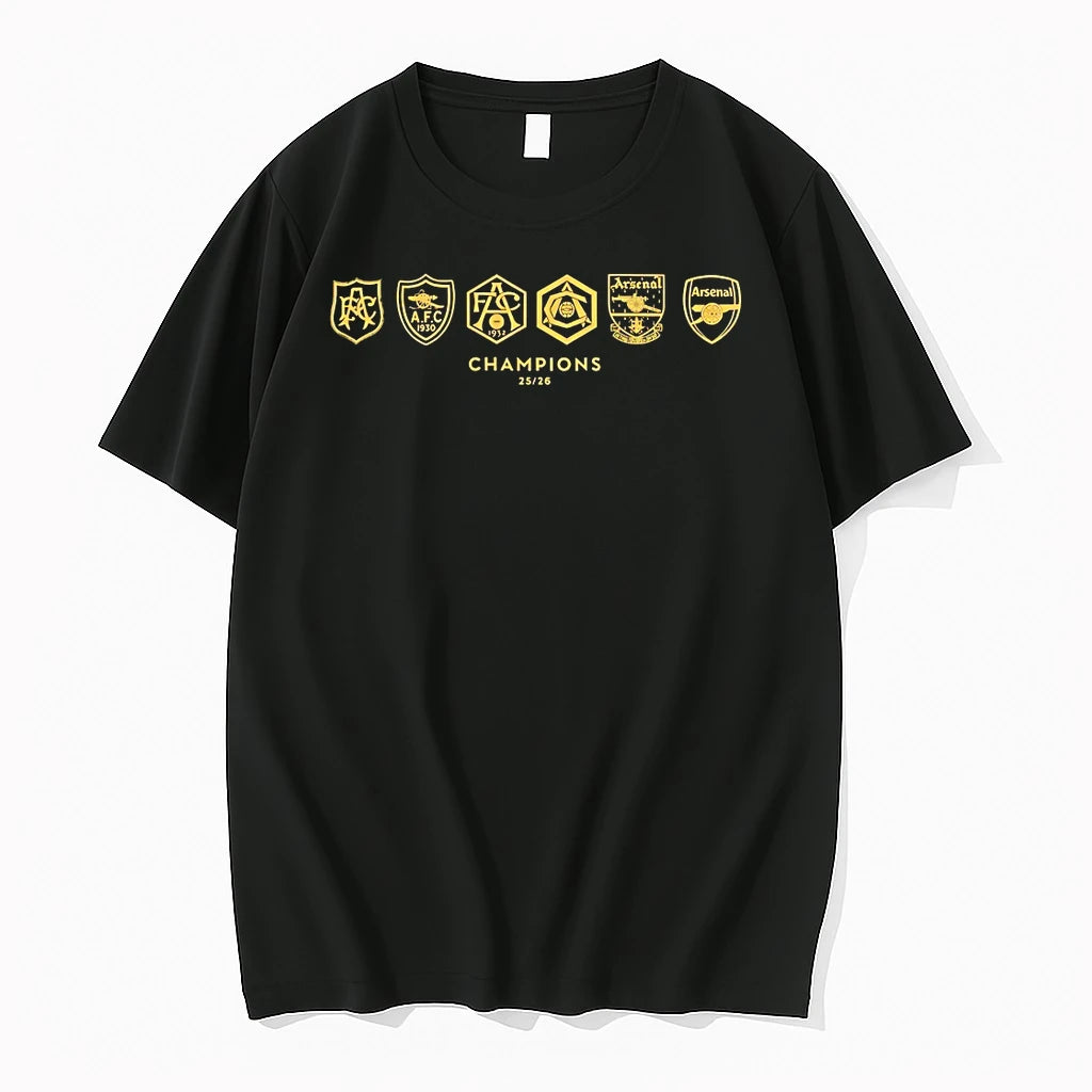 Officials Arsenal Where We Belong 25 26 Badges T Shirt Sweater