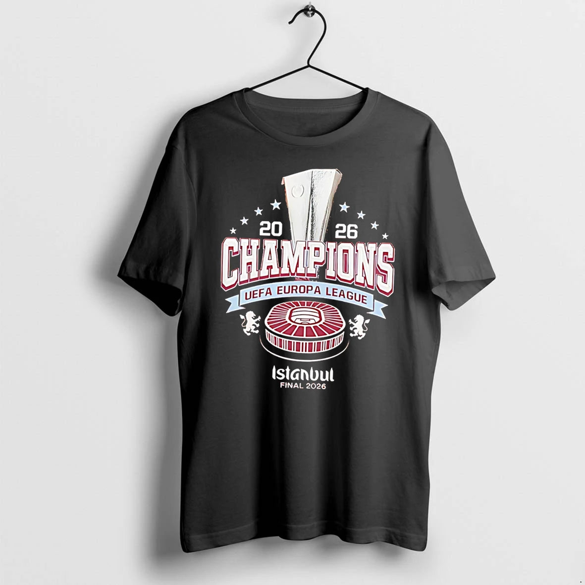 Officials Aston Villa 2026 Uefa Europa League Champions Tee T Shirt Sweater