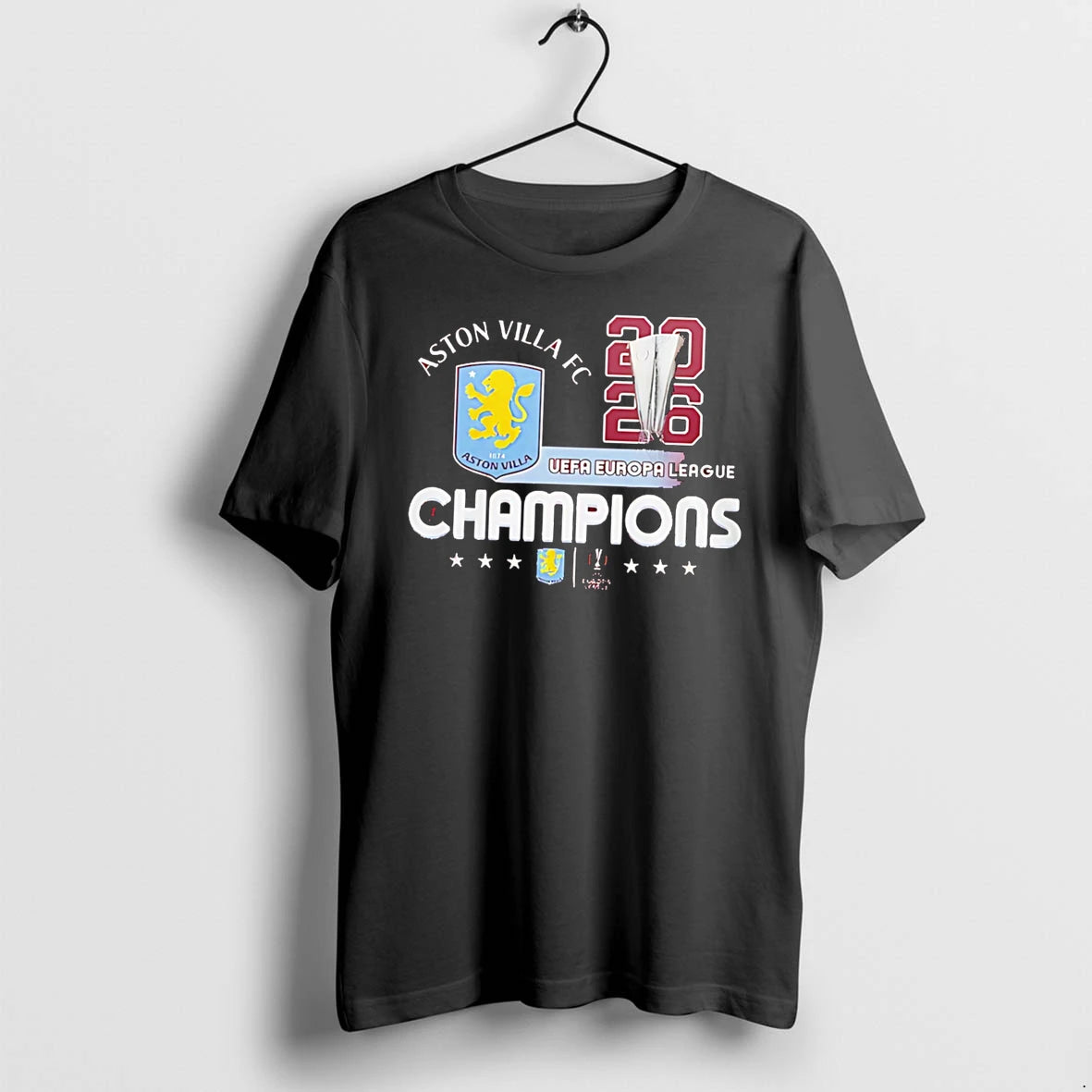 Officials Aston Villa Europa League Champions 2026 Tee T Shirt Sweater
