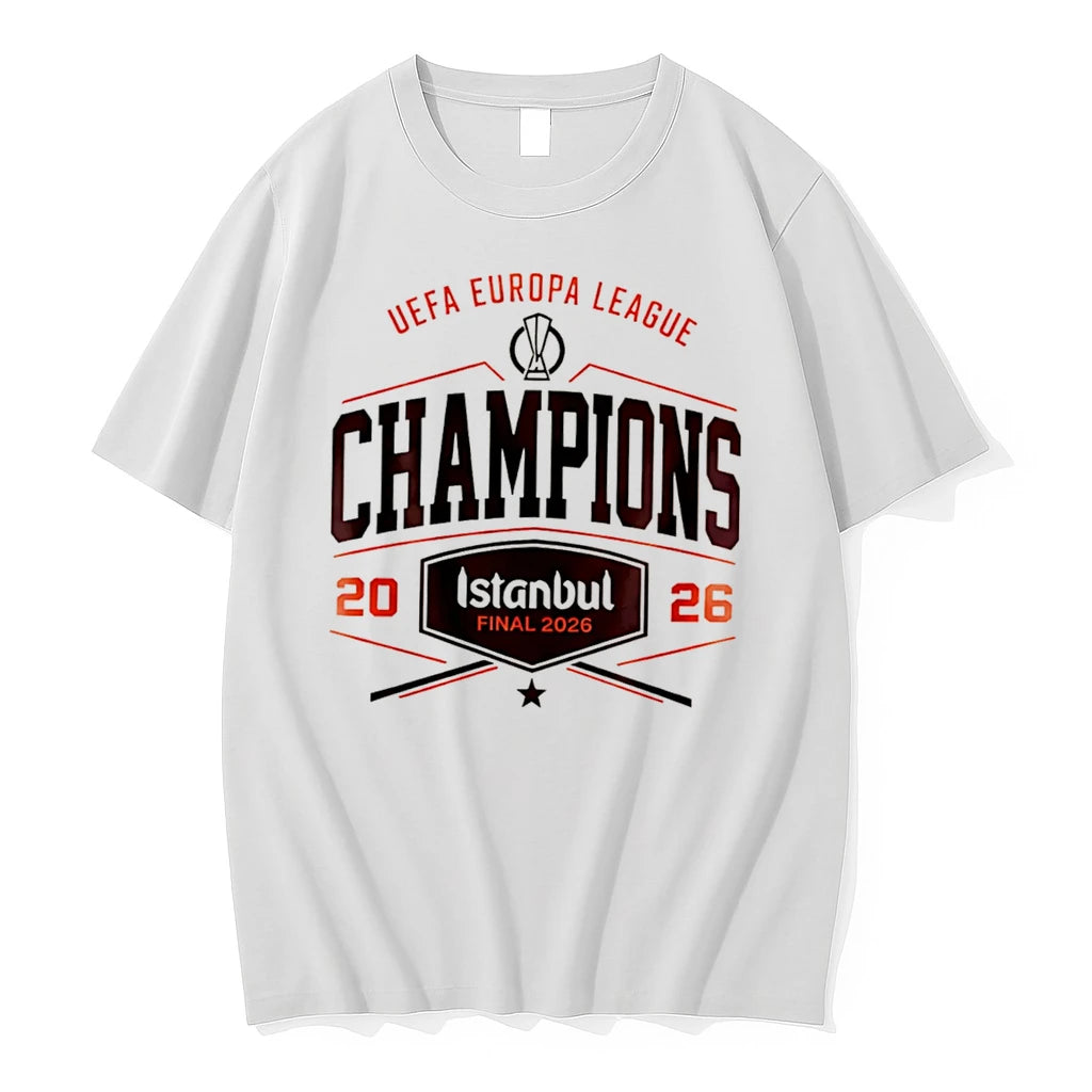Officials Aston Villa Uefa Europa League Champions 2026 Logo Tee T Shirt Sweater