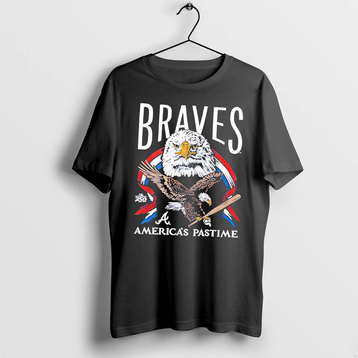 Officials Atlanta Braves Americas Pastime 250th Tri Blend Tee T Shirt Sweater