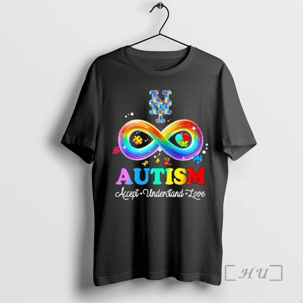 Officials Autism Accept Understand Love New York Mets Baseball Logo Colors Premium T Shirts Sweater
