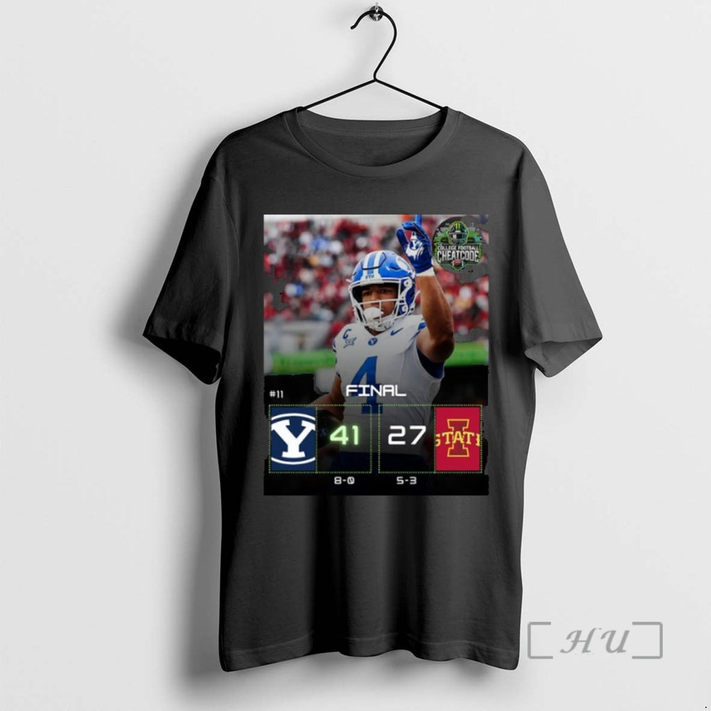 Officials Byu Wins 41 27 Iowa State 2025 Gameday Football Tee Shirt Sweater