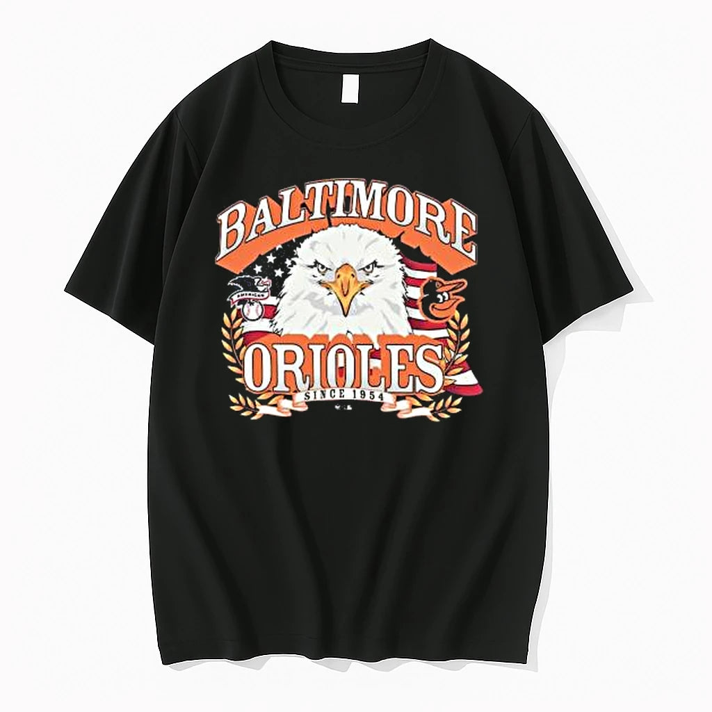 Officials Baltimore Orioles 47 American Eagle Black T Shirt Sweater