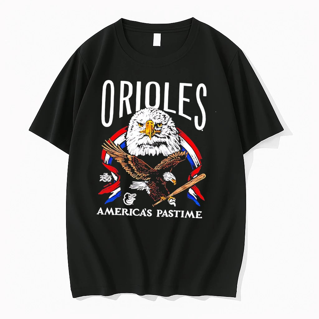 Officials Baltimore Orioles Americas Pastime 250th Tri Blend Tee T Shirt Sweater