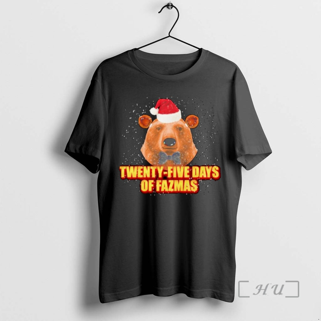 Officials Bear Santa Twenty Five Days Of Fazmas Ornaments Tee Shirt Sweater