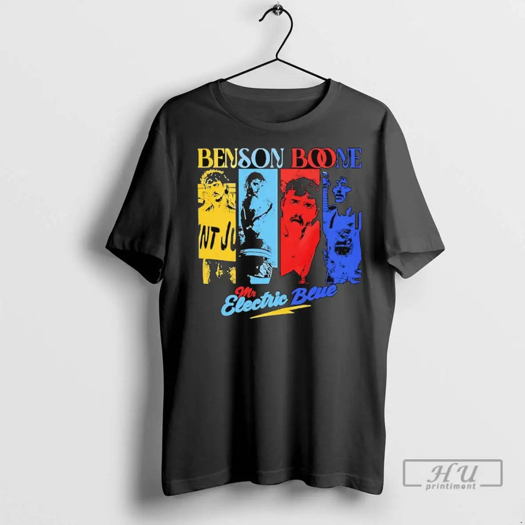 Officials Benson Boone Mr Electric Blue Album Tour T Shirts
