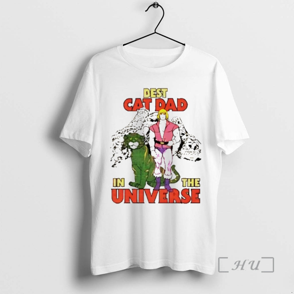 Officials Best Cat Dad In The Universe He Man Battle Cat Premium T Shirts Sweater