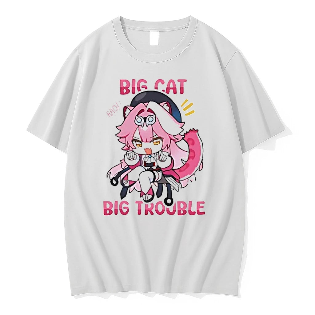 Officials Big Cat Rao Big Trouble Chibi Character Premium T Shirt