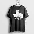 Officials Big D Texas State Map Outline Dallas City Skyline Silhouette Mens