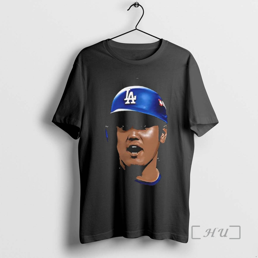 Officials Big Face Shohei Scream La Dodgers Tee Shirt Sweater