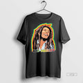 Officials Bob Marley Character Graphic Vintage Premium Tee Shirt Sweater