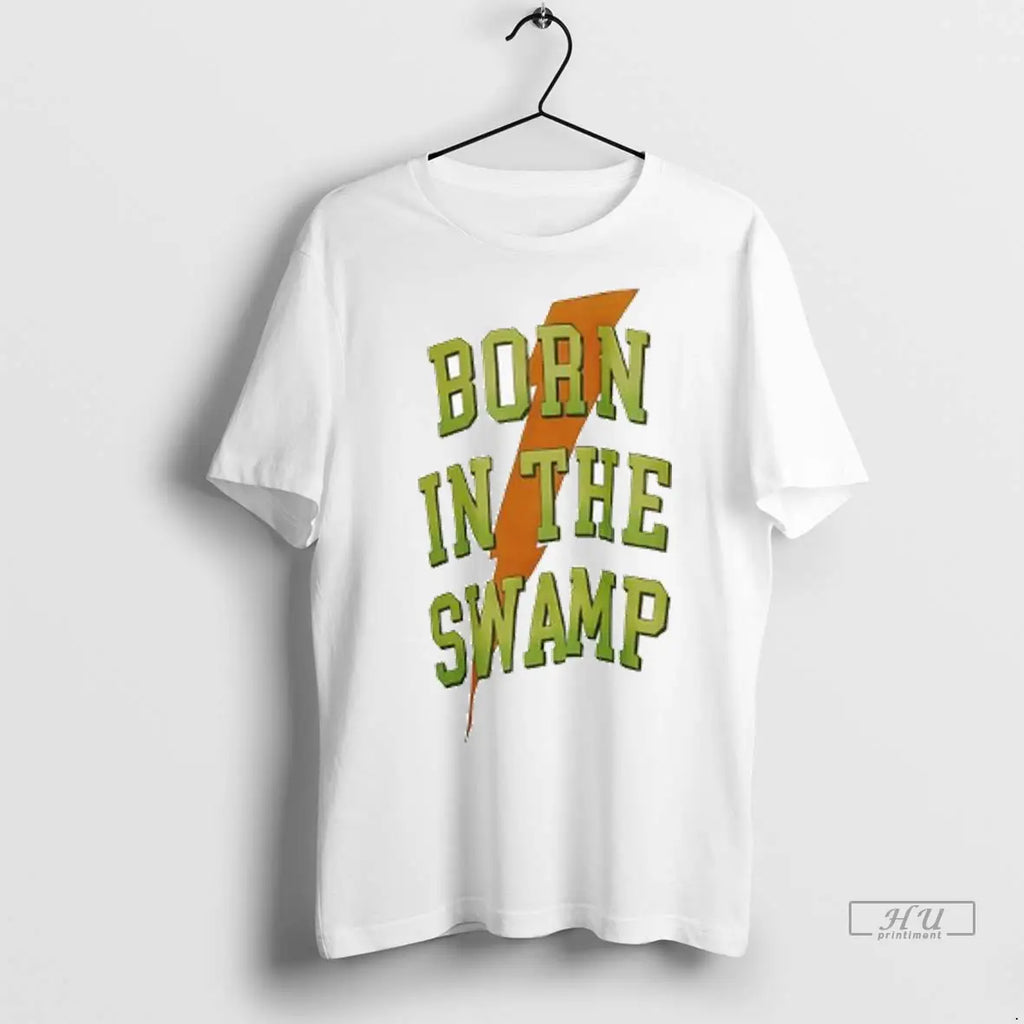 Officials Born In The Swamp Gatorade Logo Ladies T Shirts