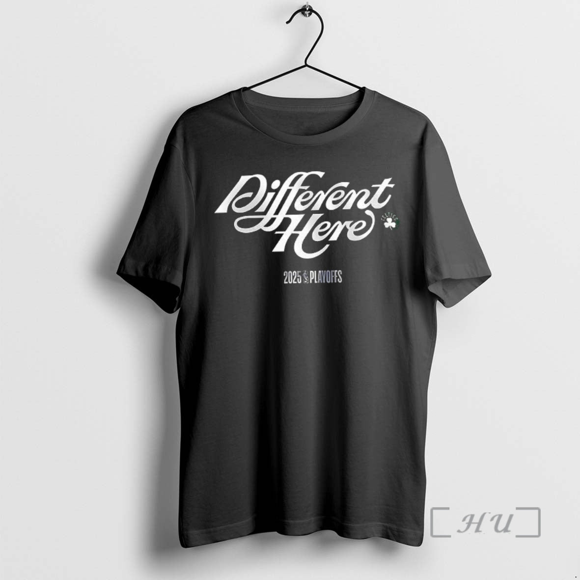Officials Boston Celtics Nba Playoffs 2025 Different Here T Shirt Sweater