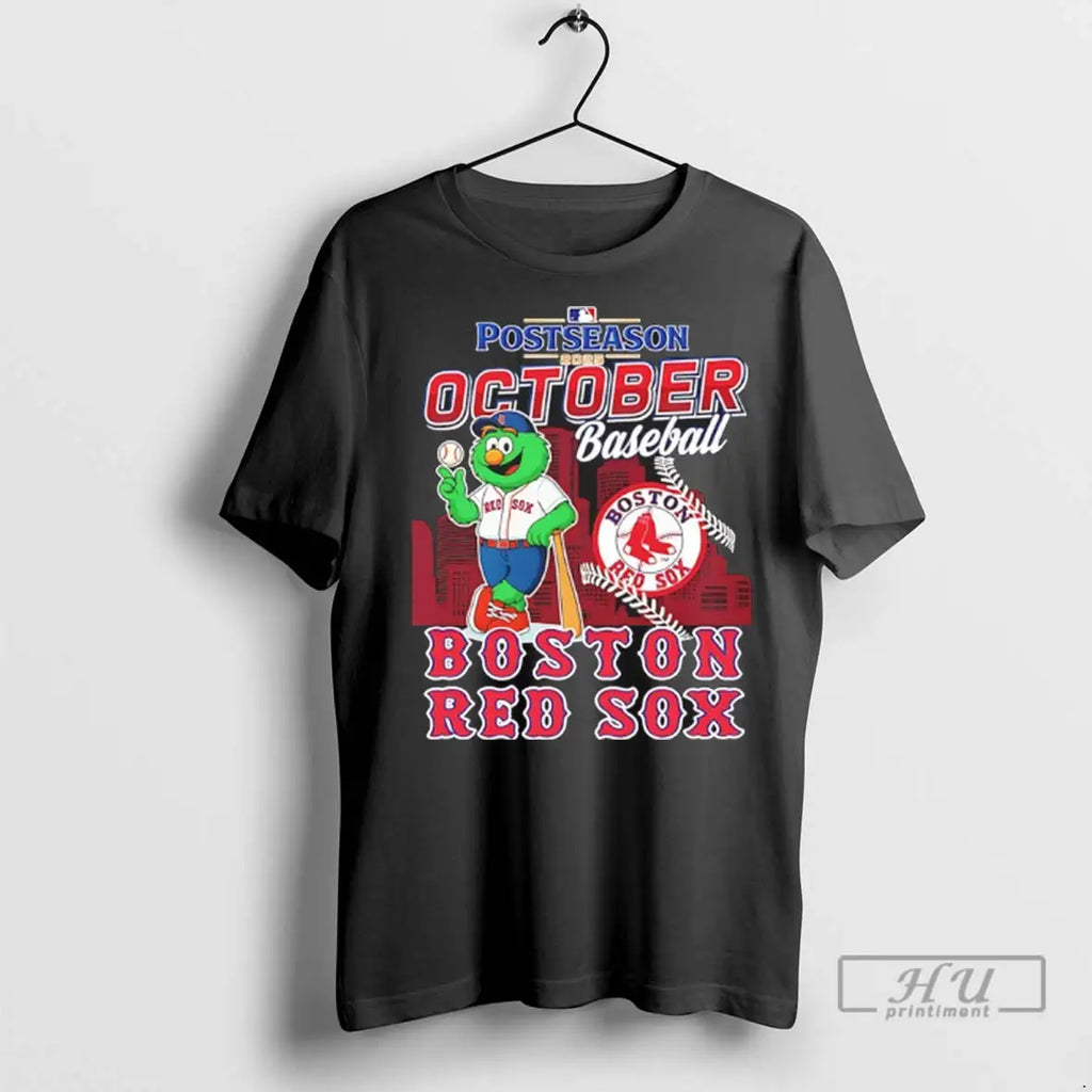 Officials Boston Red Sox October Baseball 2025 Postseason Mascot T Shirts