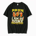 Officials Bruh I Am So Done Class Of 2026 Funny Cartoon Graduates Black