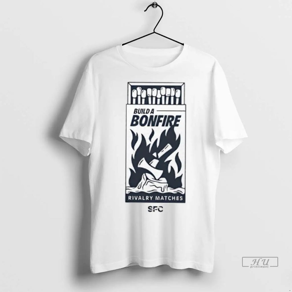 Officials Build A Bonfire Rivalry Matches Sfc Ladies T Shirts