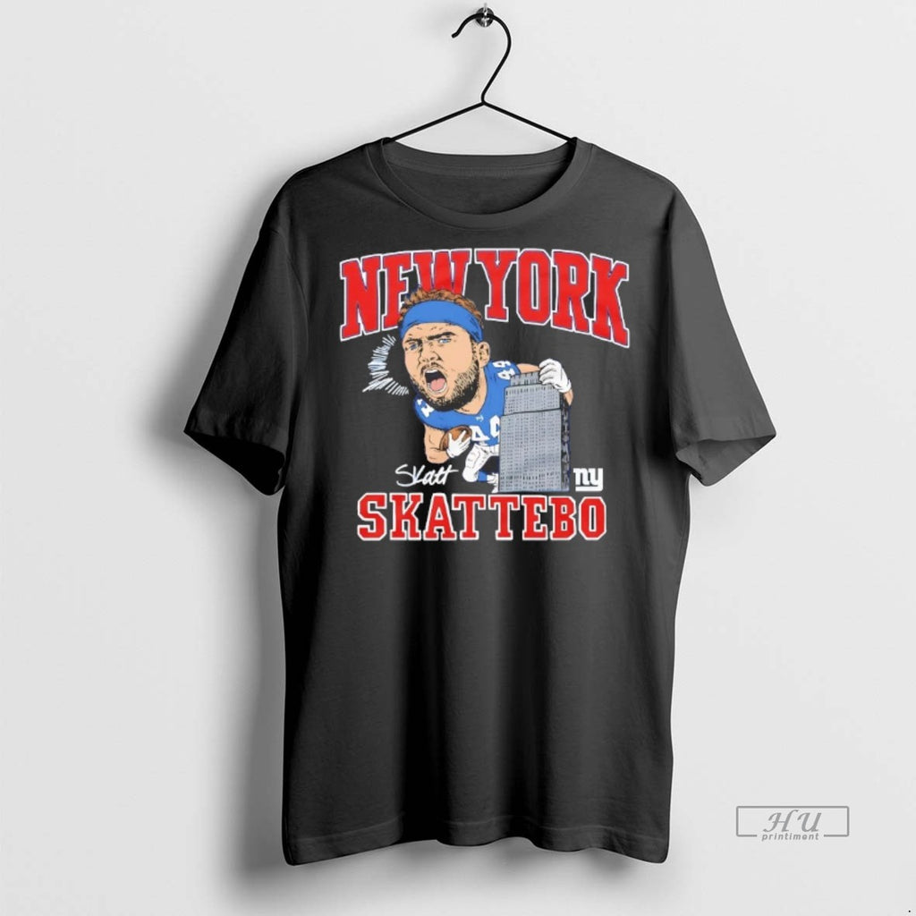 Officials Cam Skattebo Caricature New York Giants Empire Tee Shirt Sweater