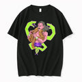 Officials Cartoon Caricature Wrestler Holding Python Snake Neon Green Cobras Mens T Shirt Sweater