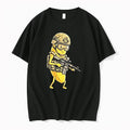Officials Cartoon Tactical Soldier Banana Helmet Goggles Camo Rifle Mens Premium T Shirt