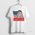 Officials Charlie Kirk Great American Patriot Usa White T Shirt Sweater