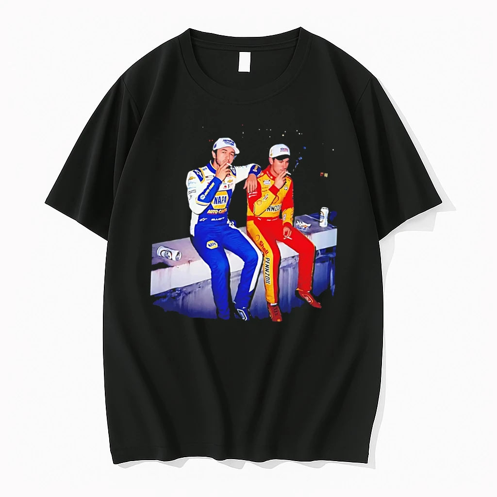 Officials Chase Elliott Joey Logano Smoking Hendrick Carscom Napa Shell Pennzoil Tee
