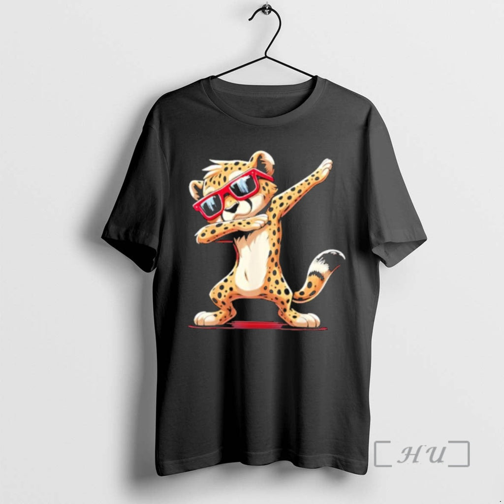 Officials Cheetah Dabbing Wearing Red Sunglasses Cool Animal
