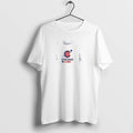 Officials Chicago Cubs Logo Skull Bat Crossed Baseball White Mens Premium T Shirt