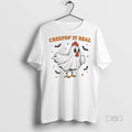 Officials Chicken Ghost Creepin It Real Halloween Tee Shirt Sweater