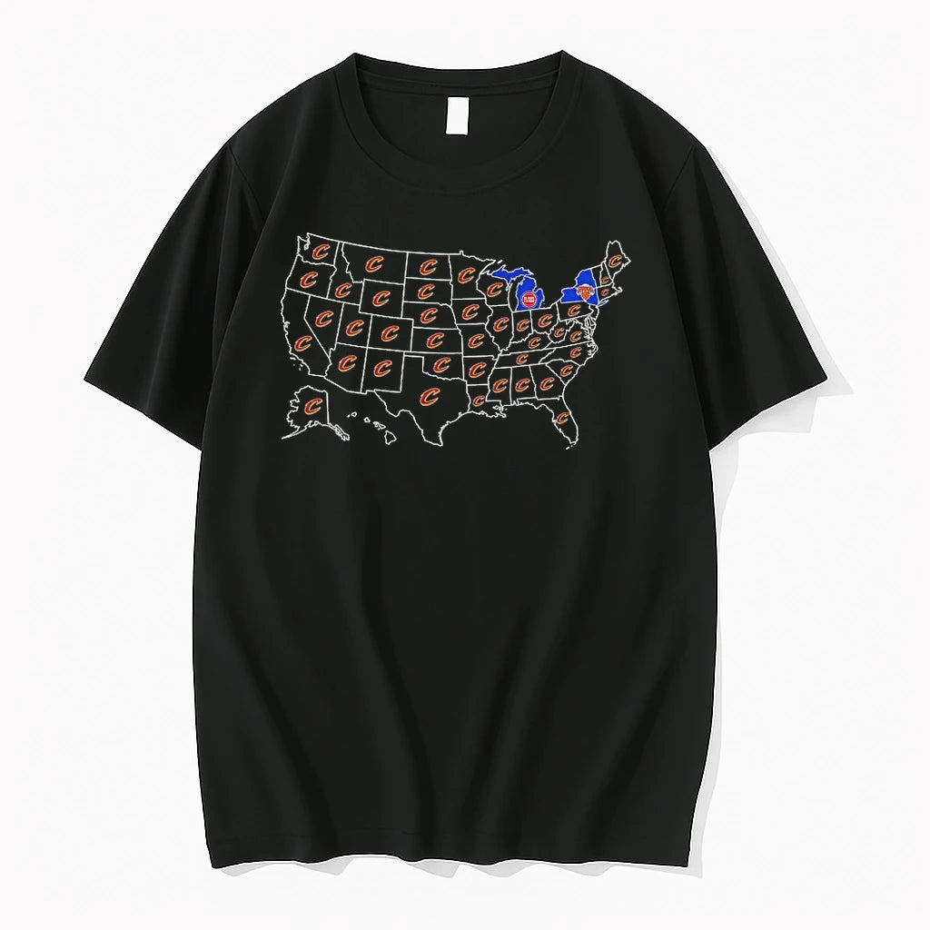 Officials Cleveland Cavaliers Nba A Map Of Which States T Shirt Sweater