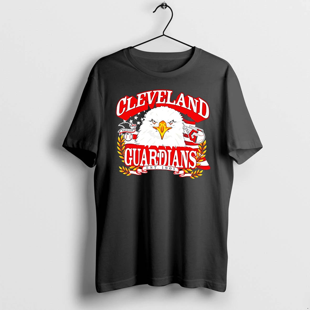 Officials Cleveland Guardians Americana Eagle Celebrating Americas 250th Tee T Shirt Sweater