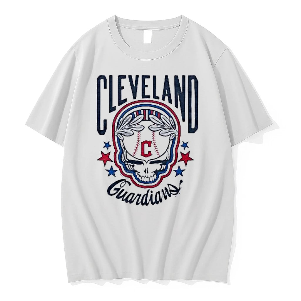Officials Cleveland Guardians Ash Mlb X Grateful Dead X Americana Tri Blend T Shirt Sweater