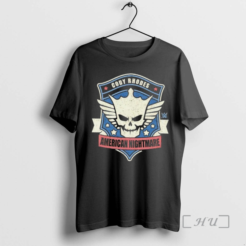 Officials Cody Rhodes American Nightmare Skull And Wings Graphic