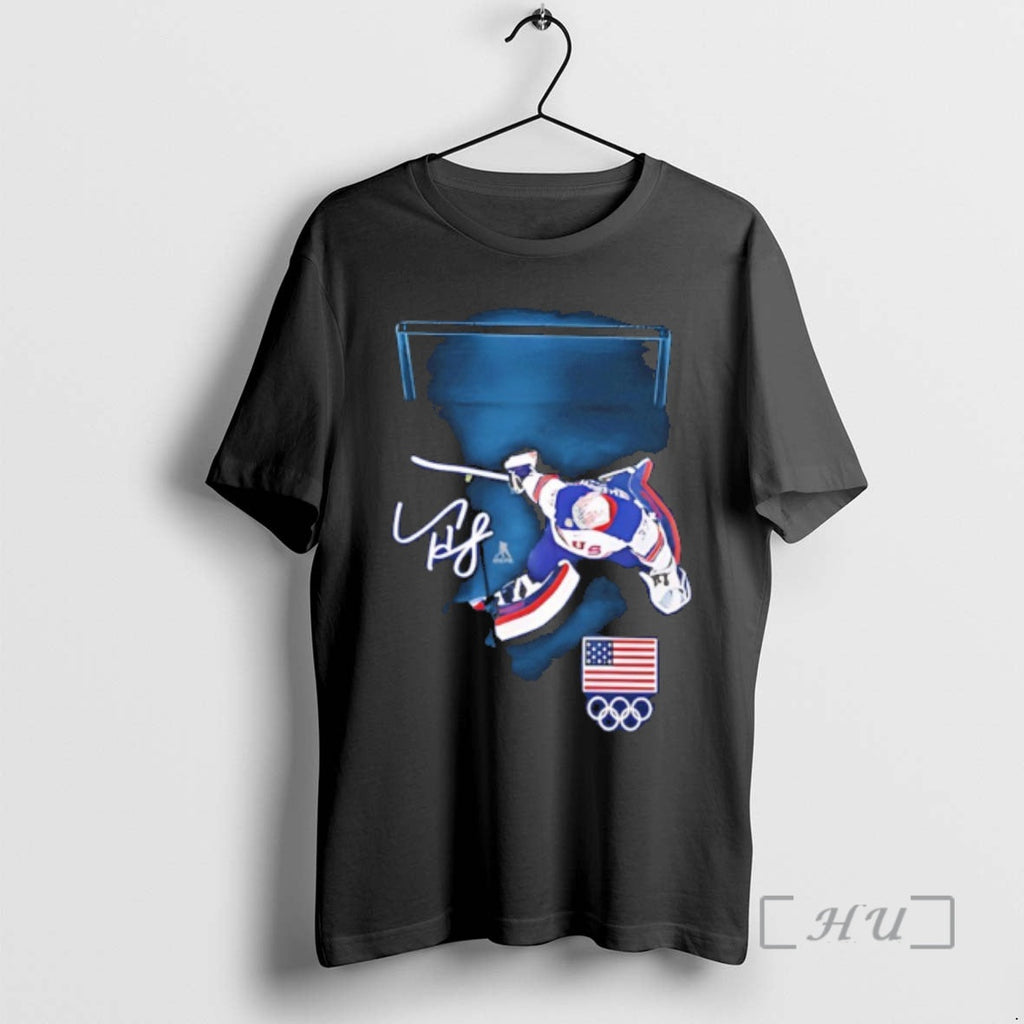 Officials Connor Hellebuyck Mens Usa Hockey Gold Medal Save