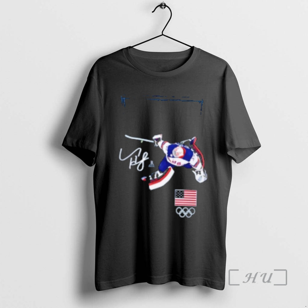 Officials Connor Hellebuyck Usa Hockey Gold Medal Save